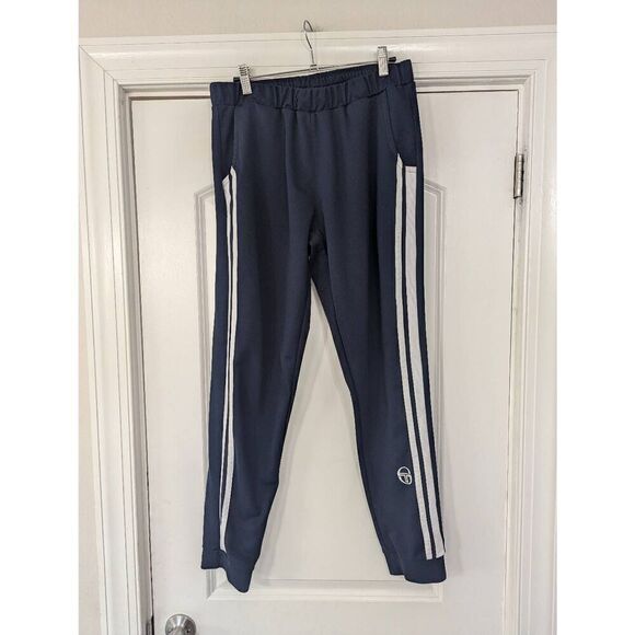 Sergio Tacchini Darmarindo Track Pants - Navy & White men's size Large - Picture 1 of 8
